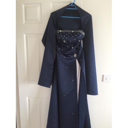 Navy evening dress