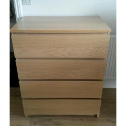 MALM Chest of 4 drawers