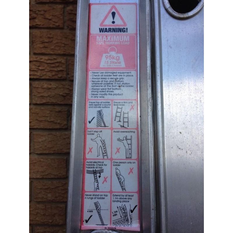 5.5m 3 Section Alluminium Ladder *SOLD*