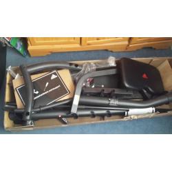 addidas Weight bench with barbell and weights