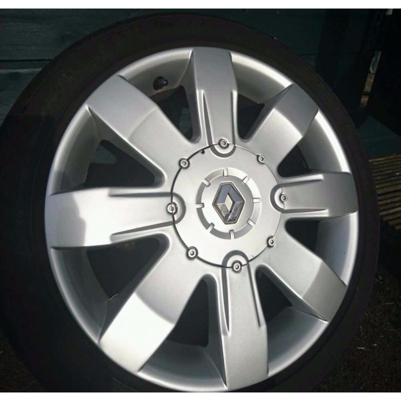 Genuine Renault Clio 182 Sport alloys - Recently refurbed/New tyres 4x100 (megane, scenic, twingo