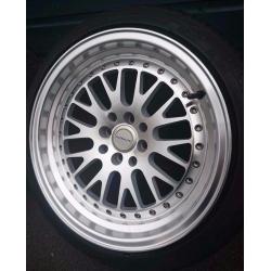 Ultralite UL10 Deep Dish alloys and tyres - 16" 8J 4x100/114.3 New tyres mx5, clio, ford,polo