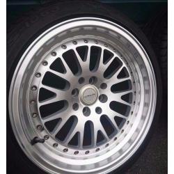 Ultralite UL10 Deep Dish alloys and tyres - 16" 8J 4x100/114.3 New tyres mx5, clio, ford,polo
