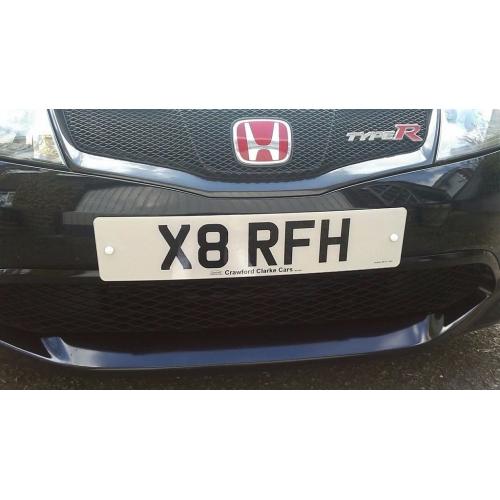 Rare number plate - X8 RFH