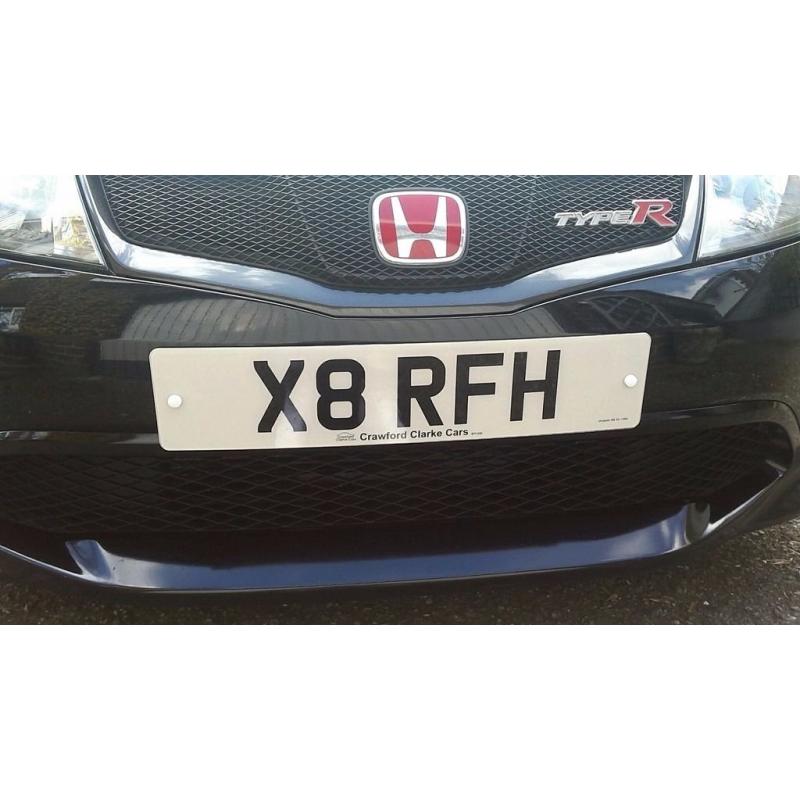 Rare number plate - X8 RFH