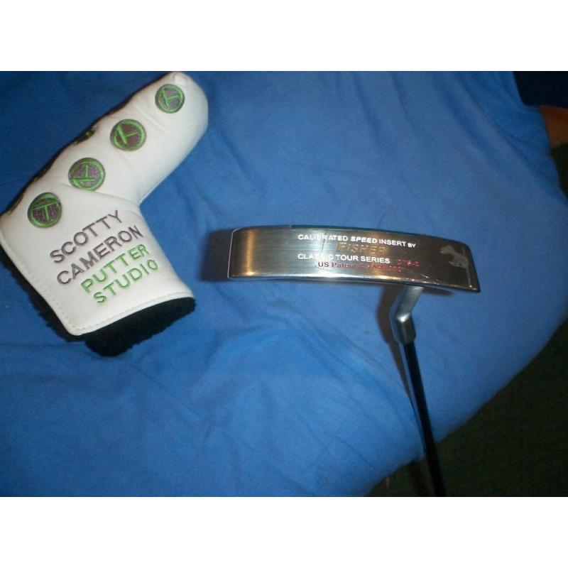 fisher cts-2 putter with new scotty cameron cover