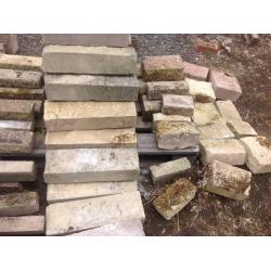 NEW ( weathered ) and some used, decorative garden bricks / plant stands / walling / edgings etc etc