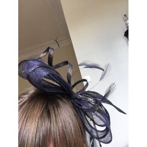 Beautiful new Linea Navy blue fascinator