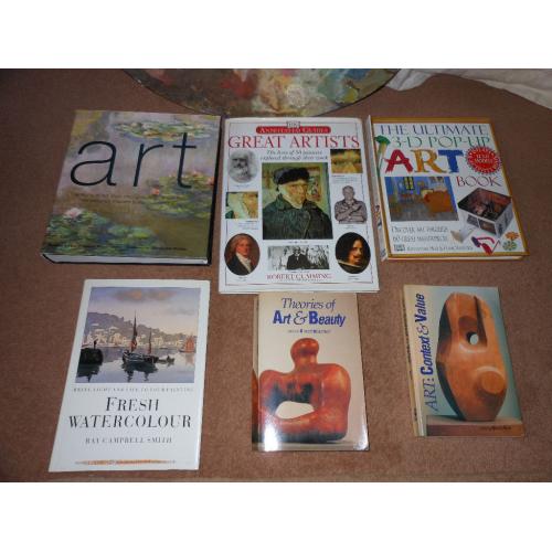 Six Art books for sale