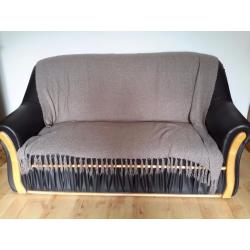 3 SEATER BLACK SOFA