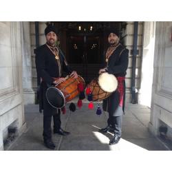 DHOL PLAYERS IN CARDIFF, SWANSEA, NEWPORT, SOUTH WALES - DRAGON DHOLIS INDIAN DRUMMERS