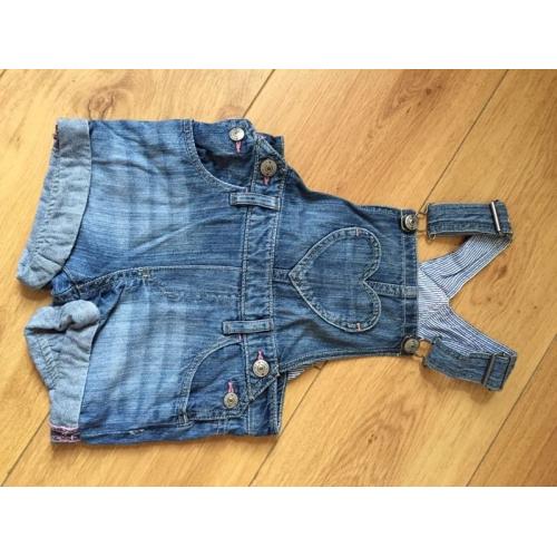 Girls short dungarees
