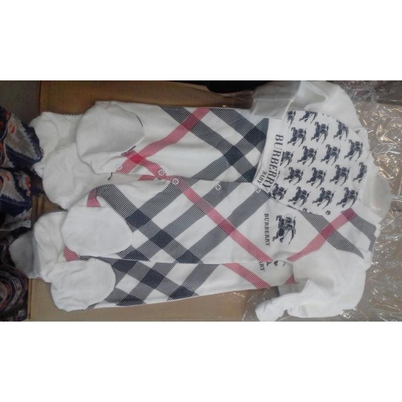 Baby designer sets Armani baby and Burberry