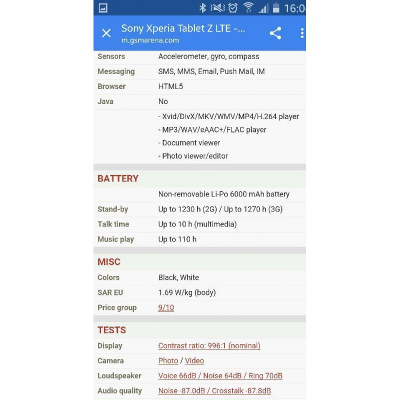 Sony Xperia TM-0030-BV