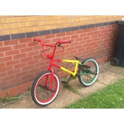 MAFIA KUSH2 RASTA 20" BMX 2.4" MASSIVE STREET TYRES AND STUNT PEGS GRAB A BARGAIN