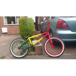 MAFIA KUSH2 RASTA 20" BMX 2.4" MASSIVE STREET TYRES AND STUNT PEGS GRAB A BARGAIN