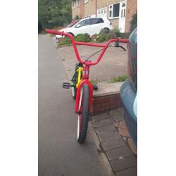 MAFIA KUSH2 RASTA 20" BMX 2.4" MASSIVE STREET TYRES AND STUNT PEGS GRAB A BARGAIN