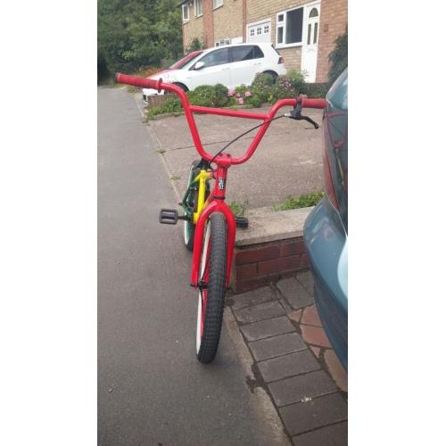 MAFIA KUSH2 RASTA 20" BMX 2.4" MASSIVE STREET TYRES AND STUNT PEGS GRAB A BARGAIN