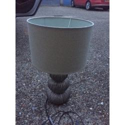 Brown and cream lamp for sale