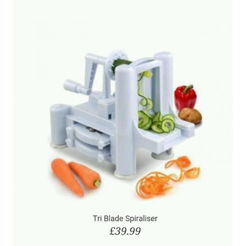 Tri blade spiraliser