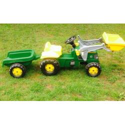 Child's ride on tractor and trailer