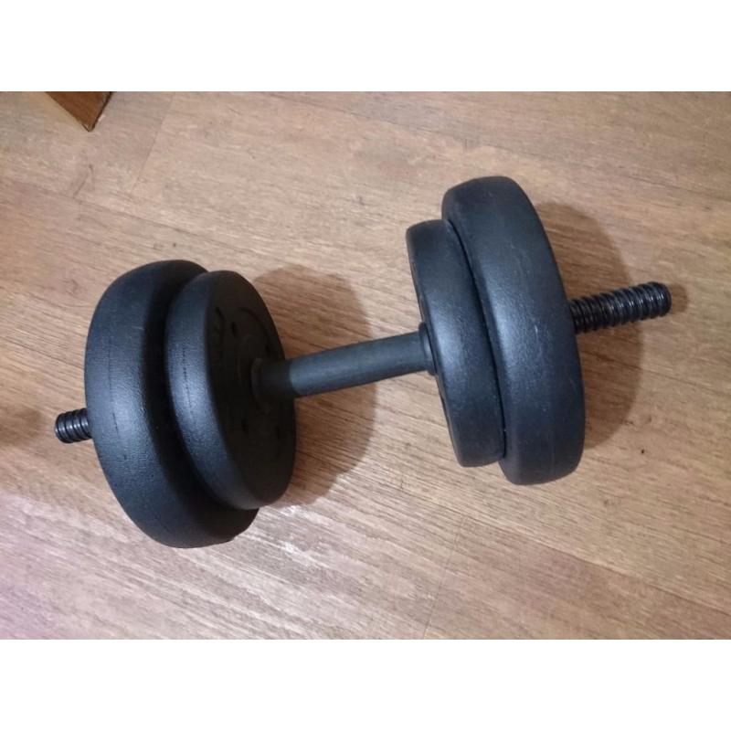 One 7.5 KG Dumbell Set (Vinyl)