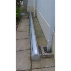 5 metre wide awning.projects 2 metres, used but solid,