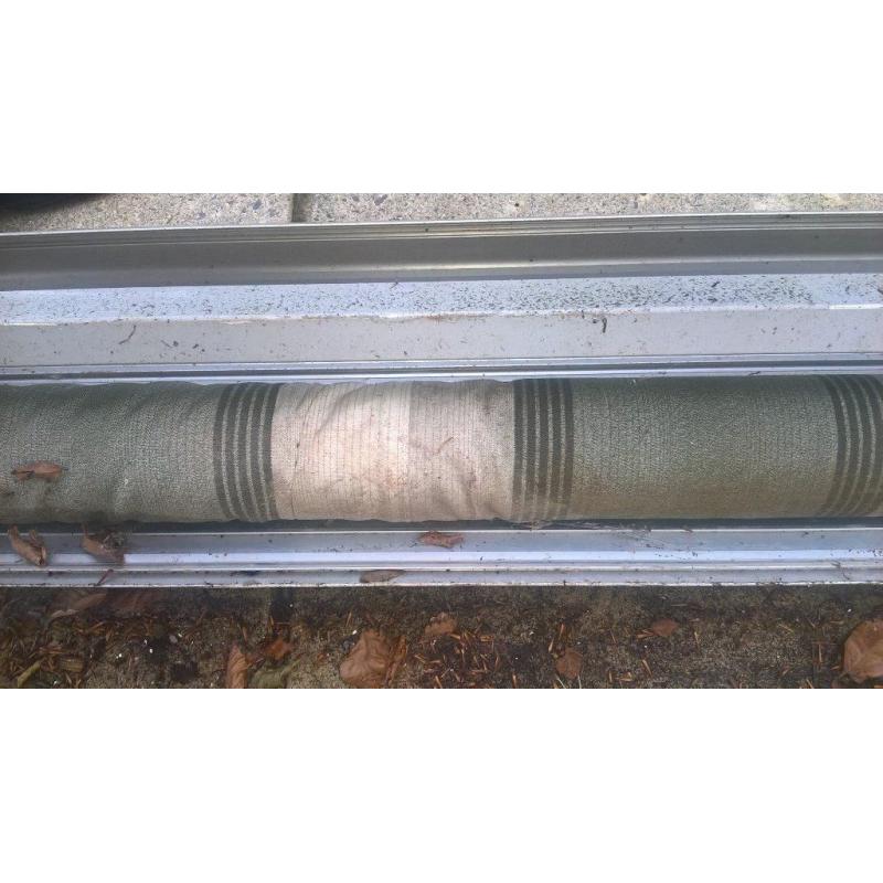 5 metre wide awning.projects 2 metres, used but solid,