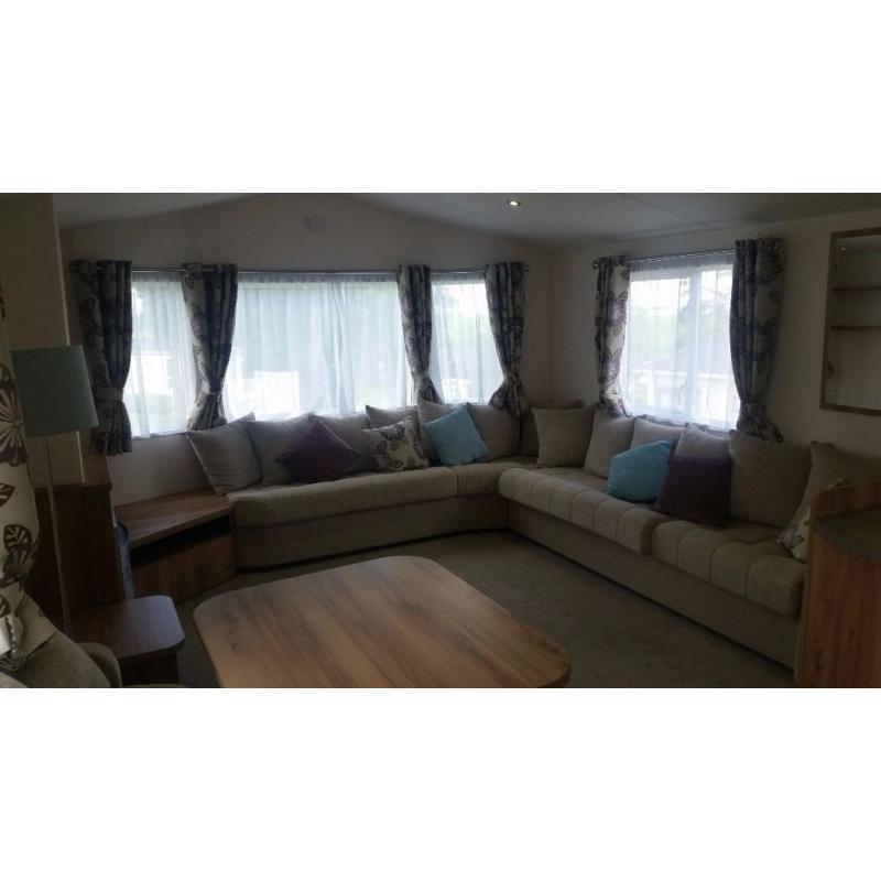 STATIC CARAVAN FOR SALE IN NORTH WALES- SNOWDONIA ON BRYNTEG 5* PARK WITH LARGE DECKING -LOW DEPOSIT