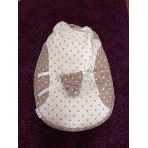 Beige & cream spotted bean bag chair