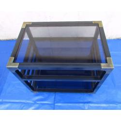 Three tiered glazed coffee table