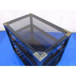 Three tiered glazed coffee table