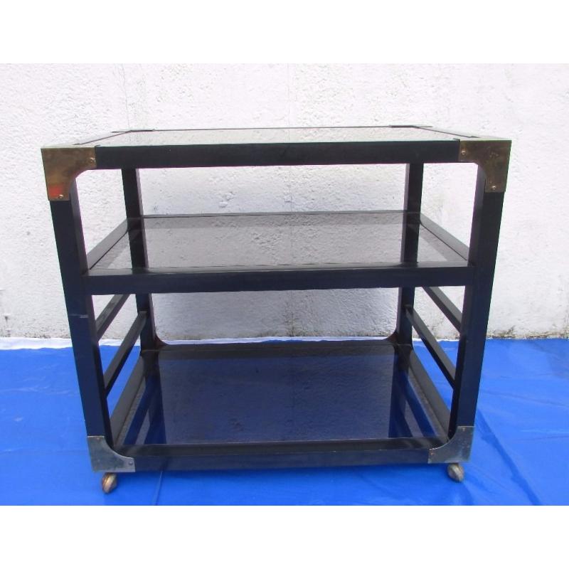Three tiered glazed coffee table