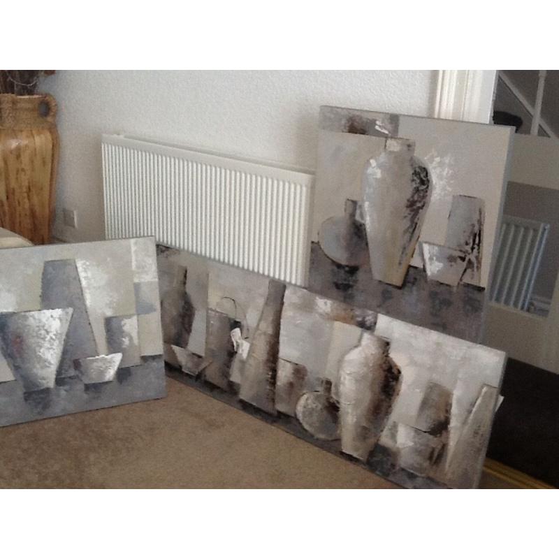 3x canvas pictures