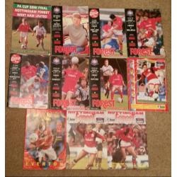 Football Programmes 90s to present Nottingham Forest, Notts County, Derby, Wigan, Sheff Utd etc