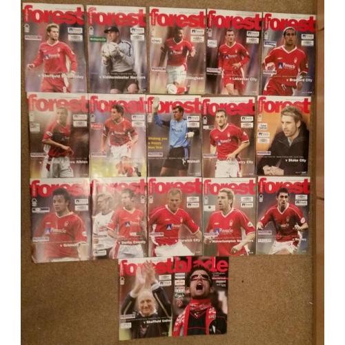 Football Programmes 90s to present Nottingham Forest, Notts County, Derby, Wigan, Sheff Utd etc