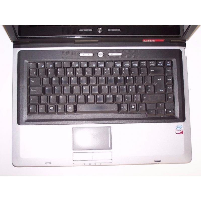 ERGO Laptop, HDMI, Fast, Windows 10, Microsoft Office, 15.4" Widescreen, WiFi, SD, DVD, AC Adaptor