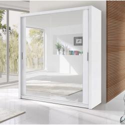 2 Door Sliding Mirrored Cabinet Wardrob- Brand New in Black Brown Oak White Walnut colours