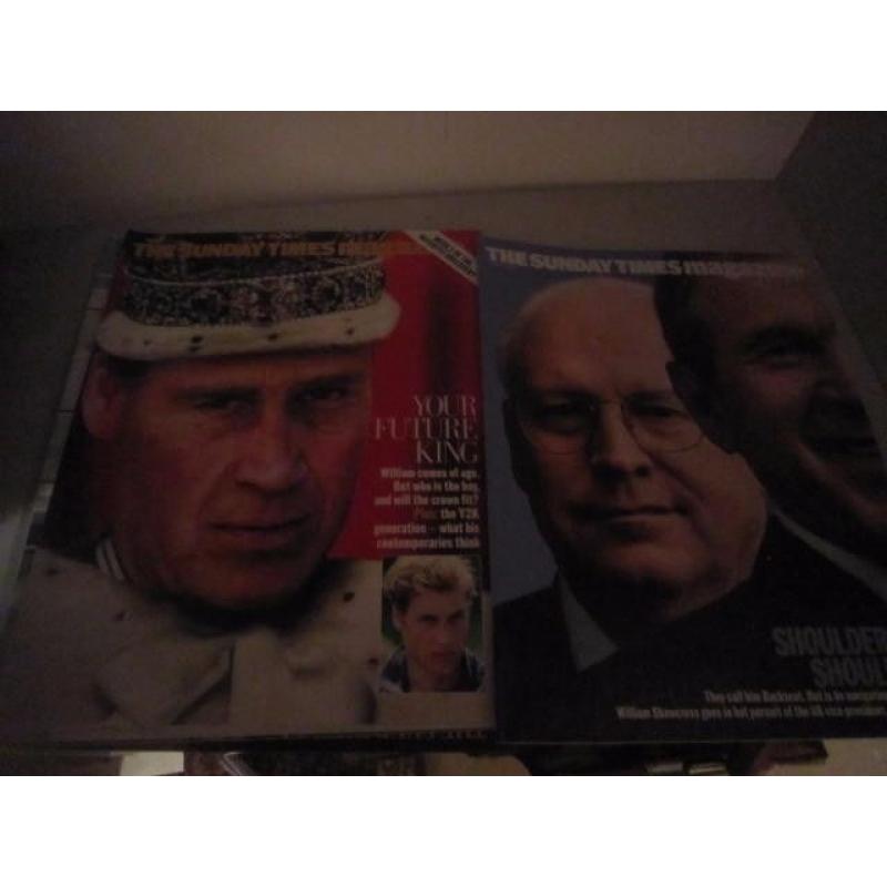 SUNDAY TIMES MAGAZINES - 40 years + COLLECTION from 1970