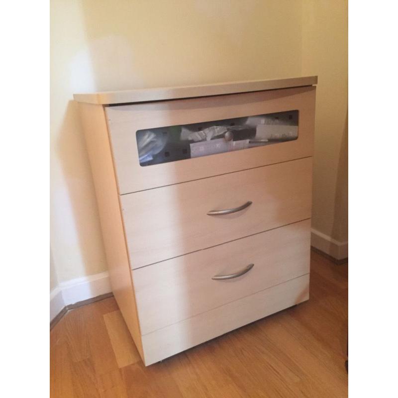 Matching wardrobe and chest of drawers in great condition