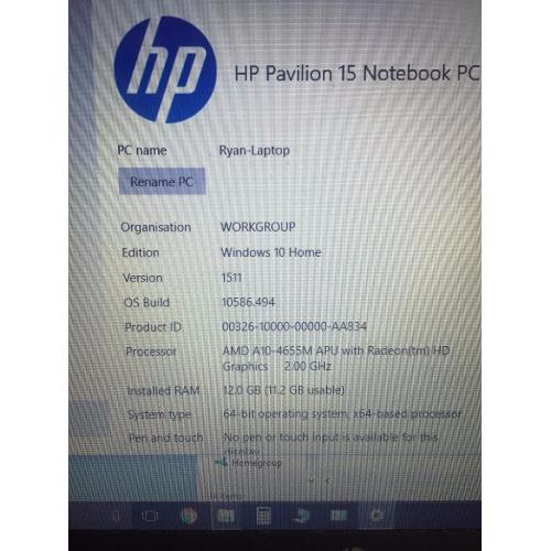 HP Pavilion 15" Laptop