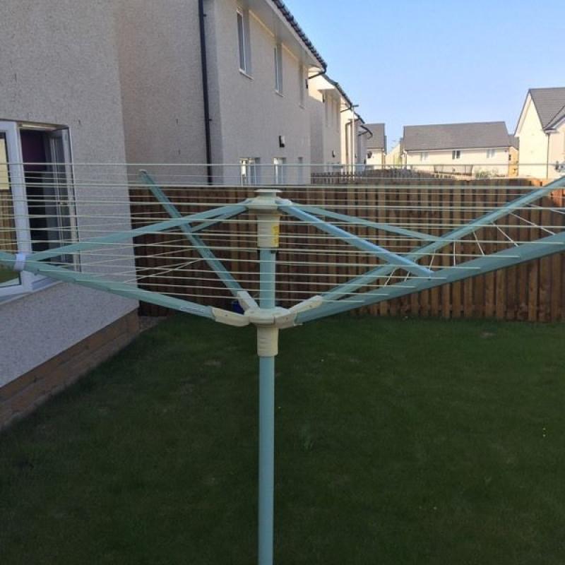 Rotary clothes dryer - with ground spike