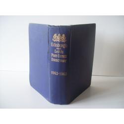 Edinburgh & Leith Post Office Directory 1962-63. Excellent for Local History/Genealogy