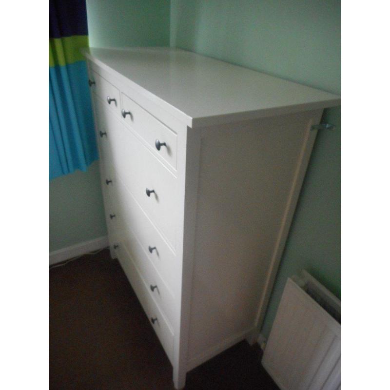 HEMNES Chest of 6 drawers, white