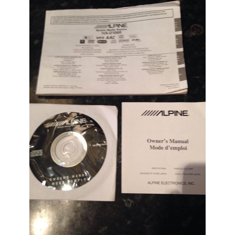 Alpine 7" dvd player