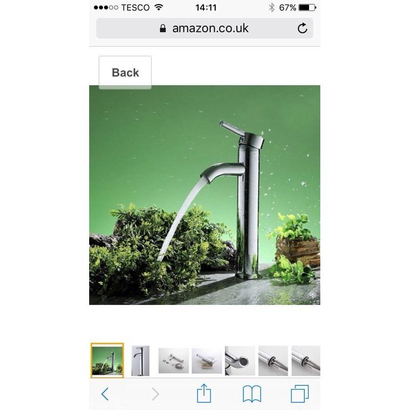 Flip top bathroom tap