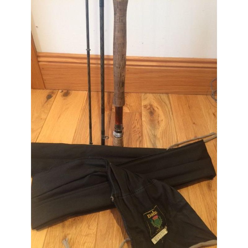 Daiwa 11' 3'' fly fishing rod with cloth bag and protective tube