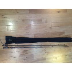 Daiwa 11' 3'' fly fishing rod with cloth bag and protective tube