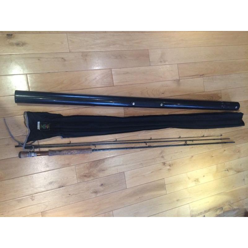 Daiwa 11' 3'' fly fishing rod with cloth bag and protective tube
