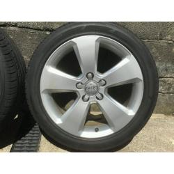 4 x17.5 inch original Alloy wheels